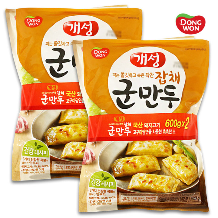 동원 개성 잡채 군만두 600g+600g DONGWON Ha cao ran nhan mien