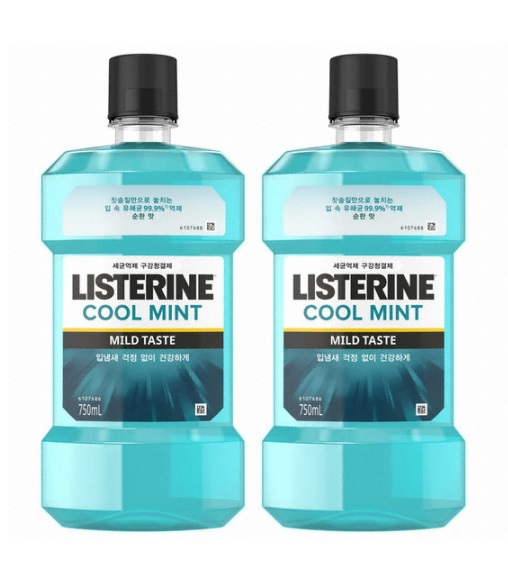 존슨앤존슨 리스테린 쿨민트 750ml J&J Listerine cool mint