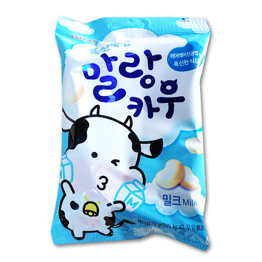 롯데 말랑카우 밀크 79G LOTTE Keo deo vi sua