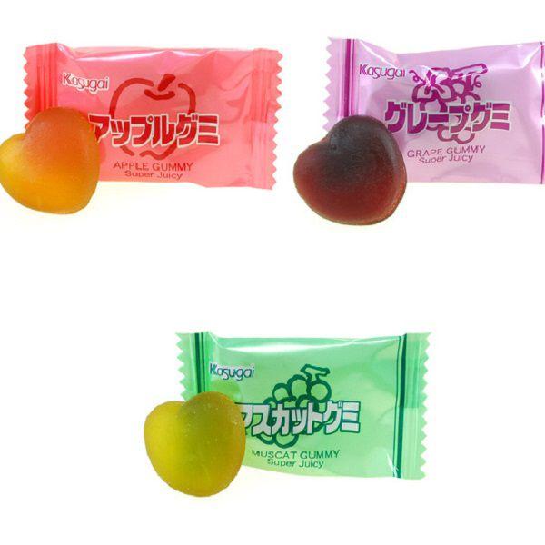 일본 가스가이 종합과일맛 츄잉캔디 102G KASUGAI Keo hoa qua gummy