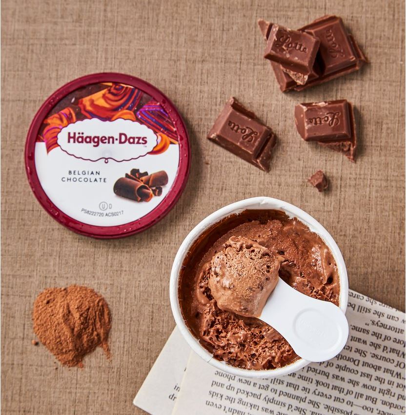 프랑스 하겐다즈 초콜릿 미니컵 100ml HAAGEN-DAZS Kem socola bi hop mini