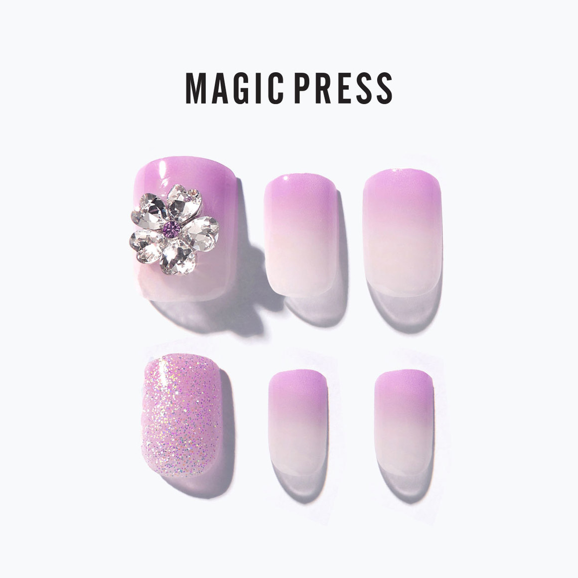 데싱디바 매직프레스 네일 샤인 매그놀리아 DASHINGDIVA Bo dan mong tay Shine Magnolia