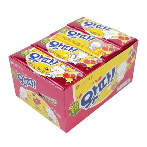 롯데 왓따 체리 팝스타 23G LOTTE Keo cao su vi cherry
