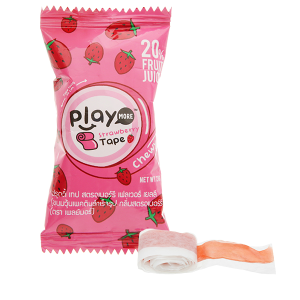 태국 플레이 모어 딸기맛 젤리롤 21G PLAYMORE Keo deo cuon vi dau