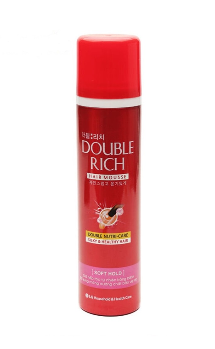 LG생활건강 더블리치 헤어 무스 - 소프트 홀 150ML LGVINA Double Rich Bot mem