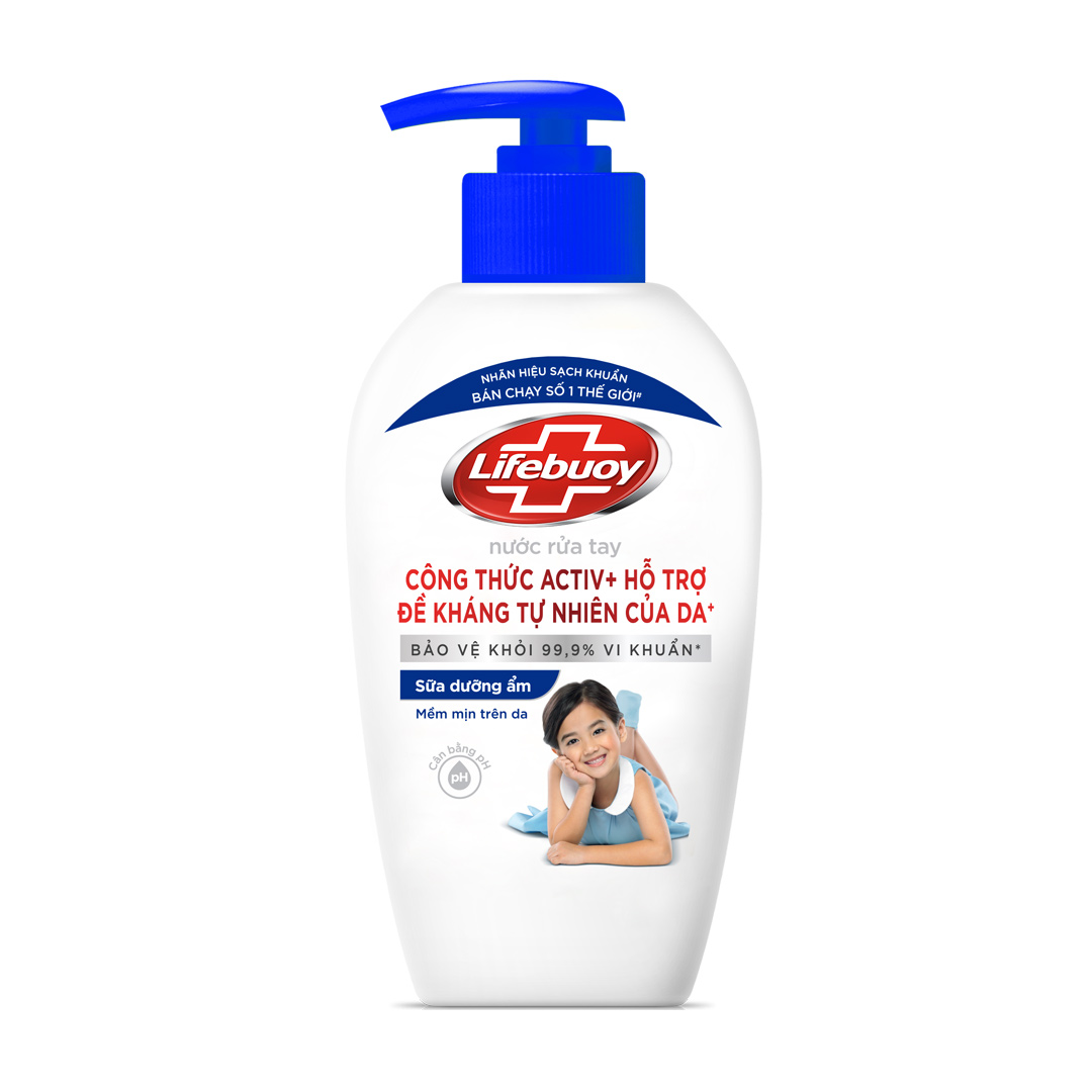 유니레버 라이브 포이 모이스처라이저 180ML LIFEBUOY Nuoc rua tay sua duong am