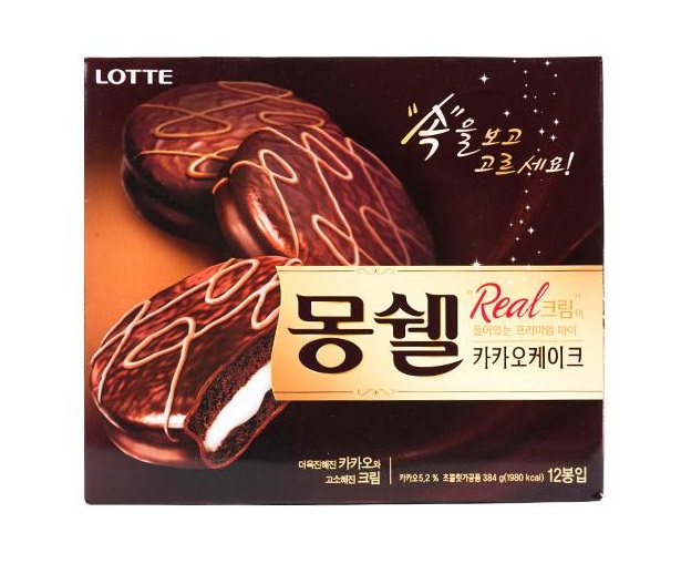롯데 몽쉘 카카오 케이크 LOTTE 384G Banh chocopie vi cacao