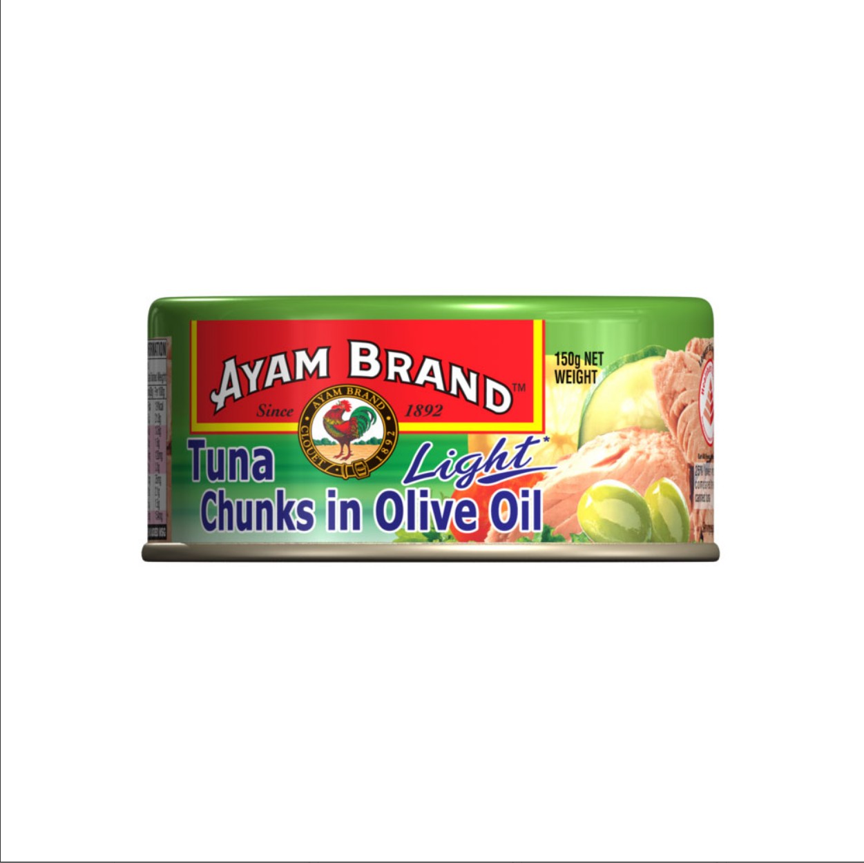 말레이시아 아얌 브랜드 올리브유 참치 150g AYAM BRAND Ca ngu khuc ngam dau oliu