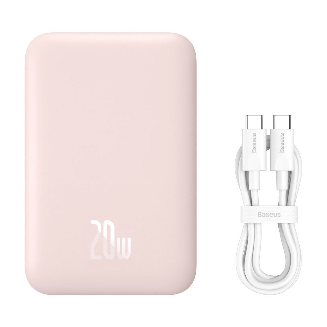 베이스어스 맥세이프 보조배터리 6000mAh 20w 핑크 BASEUS Sac du phong 6000mAh 20w (mau hong)