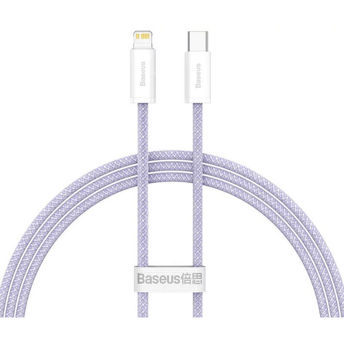 베이스어스 고속 충전 케이블 Dynamic 2 series C to iPhone 20W 보라색 BASEUS Cap sac nhanh Dynamic 2 series Type C to iP 20W 1m mau tim