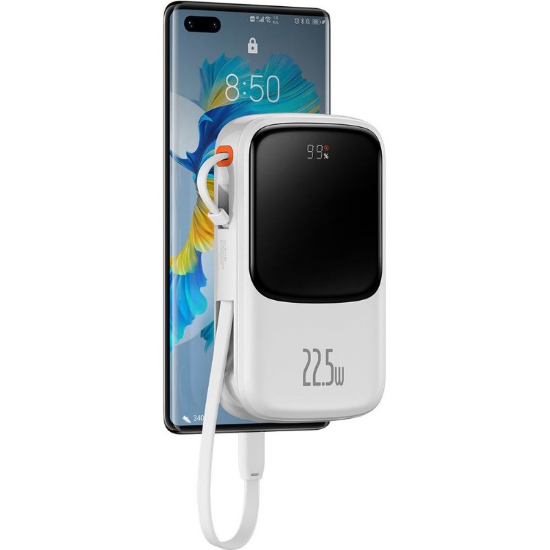 베이스어스 보조배터리 10000mAh 22.5w 화이트 BASEUS Sac du phong 10000mAh 22.5w (mau trang )