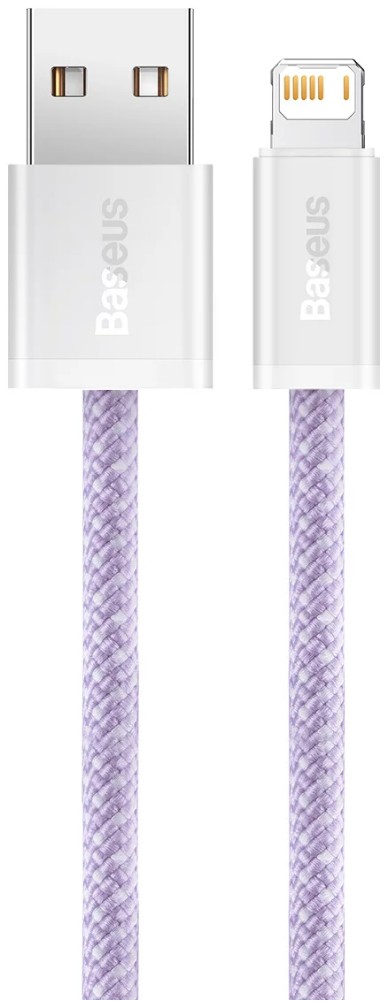 베이스어스 고속 충전기 케이블 USB to iPhone 20W 1m BASEUS Sac nhanh USB to iP 2.4A (mau tim)