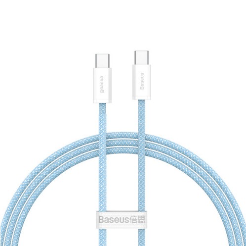 베이스어스 C to C 충전기 케이블 BASEUS Cap sac nhanh Type C to Type C 100W (mau xanh)