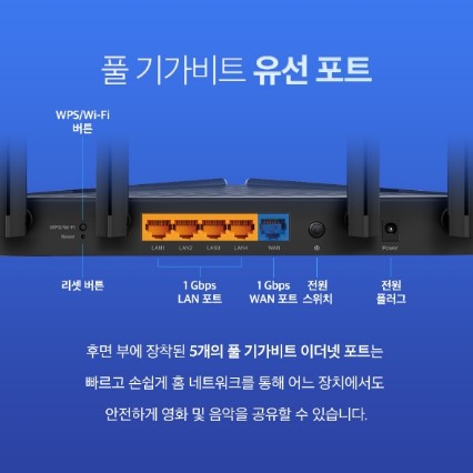 Archer AX23 AX1800 듀얼 밴드 Wi-Fi 6 공유기 Bộ phát wifi TP-Link Archer AX23 Wi-Fi 6 băng tần kép AX1800