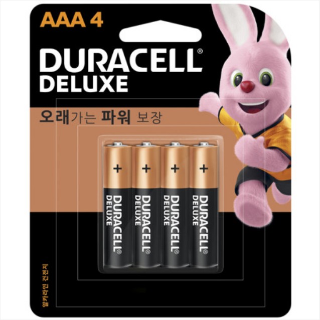 듀라셀 알카라인 건전지 AAA 4개입 Duracell everyday alkaline AAA4