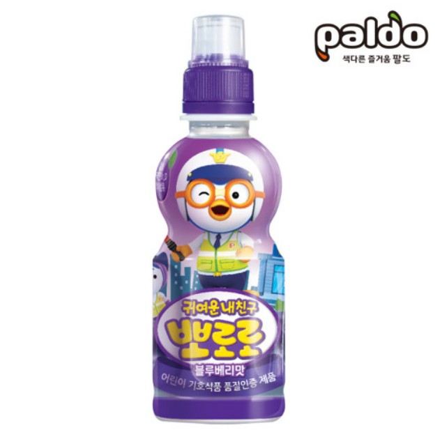 팔도 뽀로로 블루베리맛 235ml PALDO Nuoc uong Pororo vi viet quat