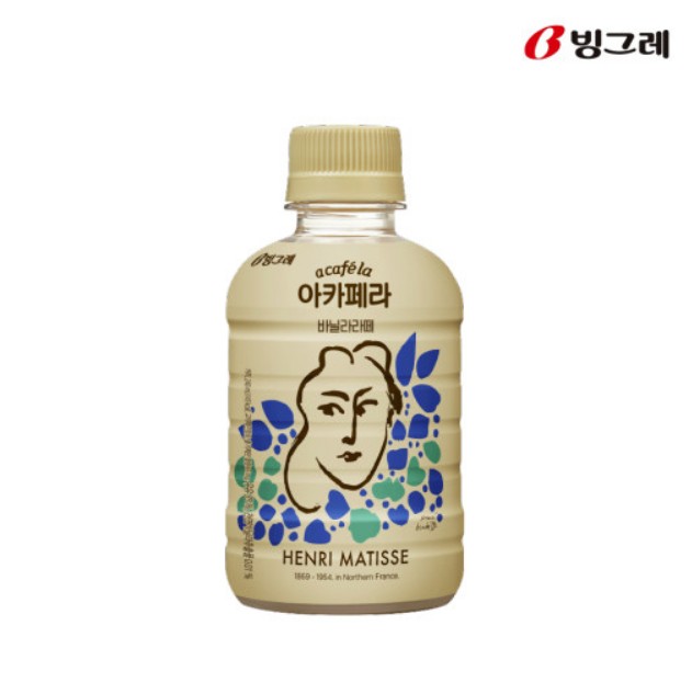 빙그레 아카페라 바닐라 라떼 240ml BINGGRAE A Cafe la Ca phe Vanilla Latte