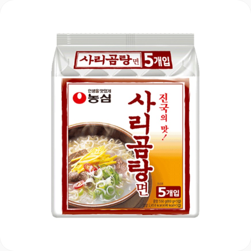 농심 사리곰탕면 110g NONGSHIM My Sarigomtang goi