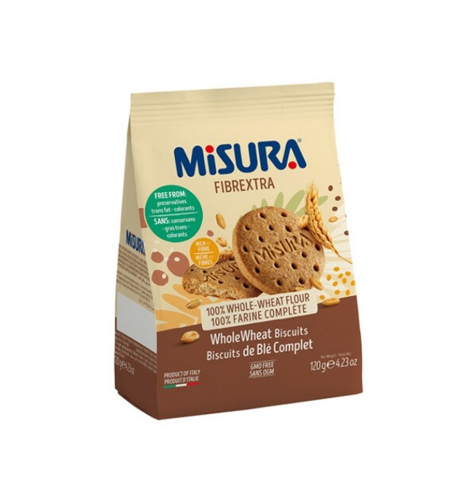 미주라 통밀비스켓 120g MISURA Banh quy lua mi