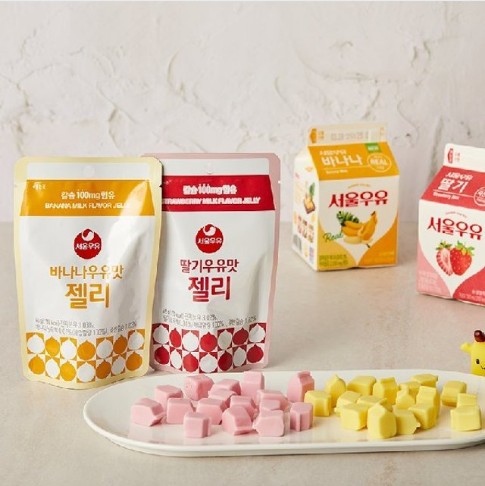 서울우유 바나나맛 젤리 45g Keo deo vi sua chuoi