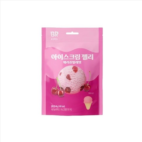 배스킨라빈스 아이스크림 젤리 체리쥬빌레맛 48g BR Keo thach cherry