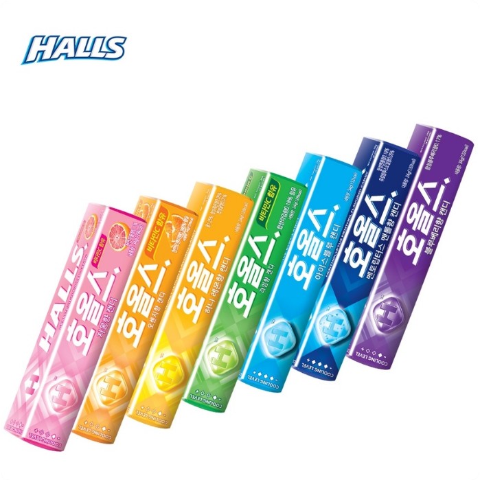 호올스 오렌지향 캔디 34g Halls keo ngam ho vi cam