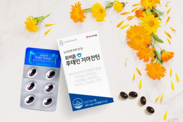 안국약품 토비콤 루테인 지아잔틴 15g (500mg x 30캡슐) Thuc pham chuc nang bo mat