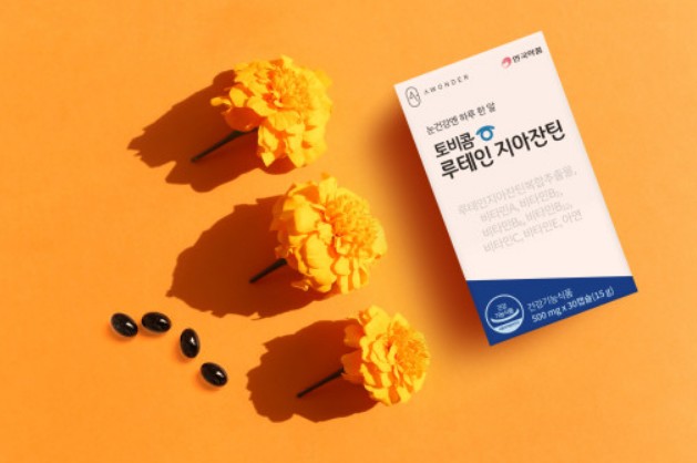 안국약품 토비콤 루테인 지아잔틴 15g (500mg x 30캡슐) Thuc pham chuc nang bo mat