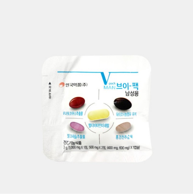안국약품 브이 팩 남성용 90g 30포 Thuc pham chuc nang vien uong vitamin tong hop va khoang chat danh cho nam