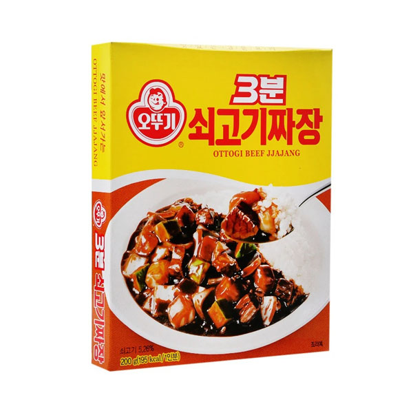 오뚜기 3분 쇠고기 짜장 200g OTTOGI Tuong den thit bo
