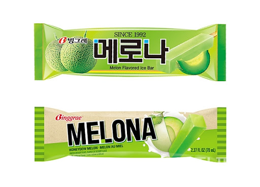 빙그레 메로나 70ml BINGGRAE Kem que Melona
