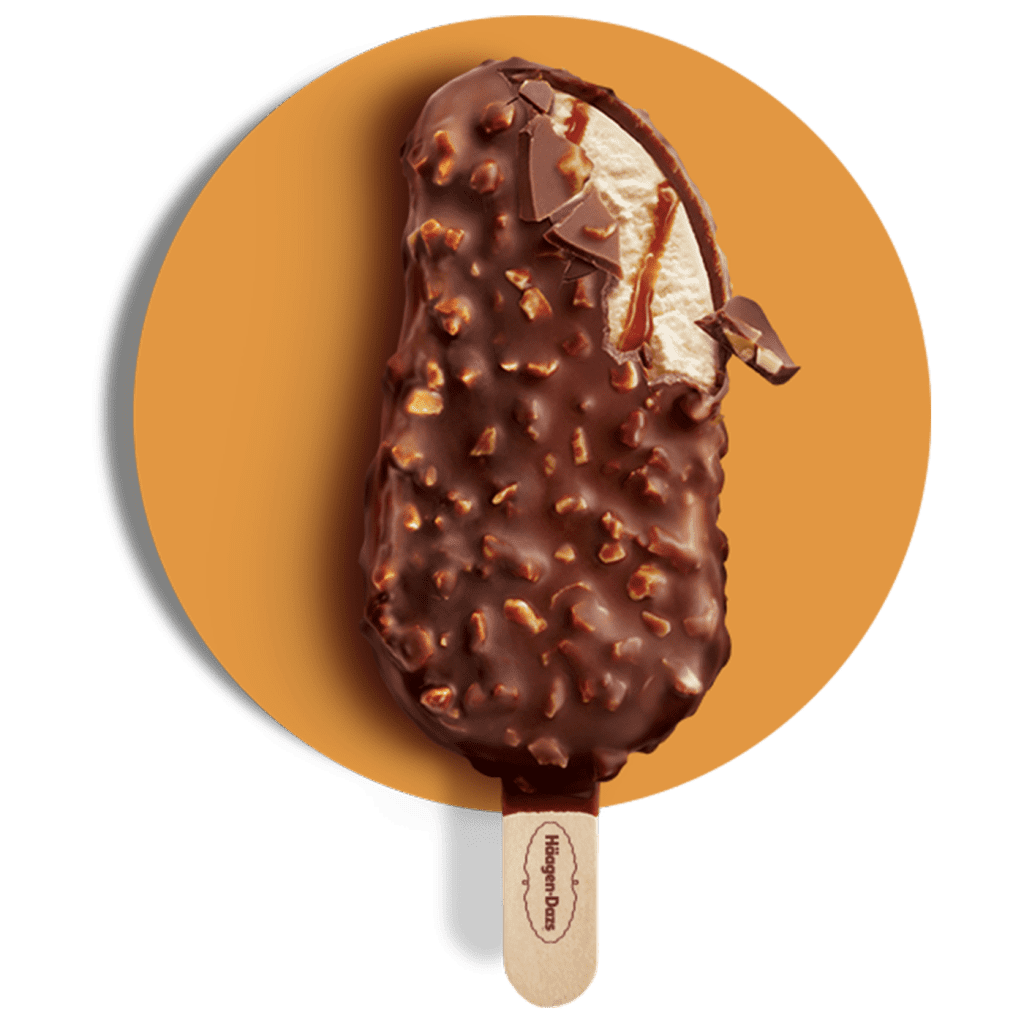 프랑스 하겐다즈 바닐라 카라멜 아몬드 싱글바 80ml HAAGEN-DAZS Kem vanilla caramel hanh nhan que