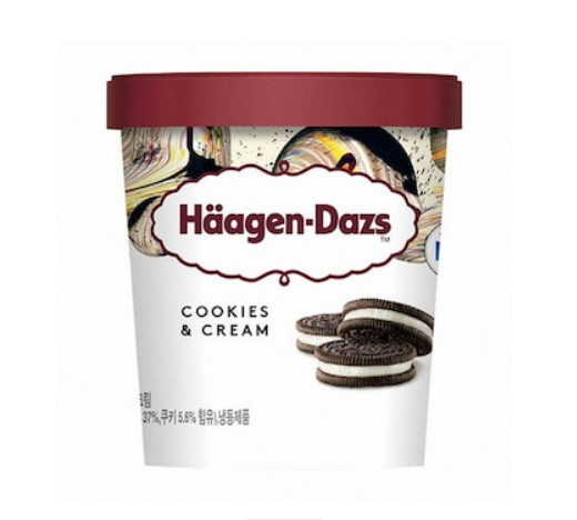프랑스 하겐다즈 쿠키 & 크림 473ml HAAGEN-DAZS Kem banh quy va kem hop