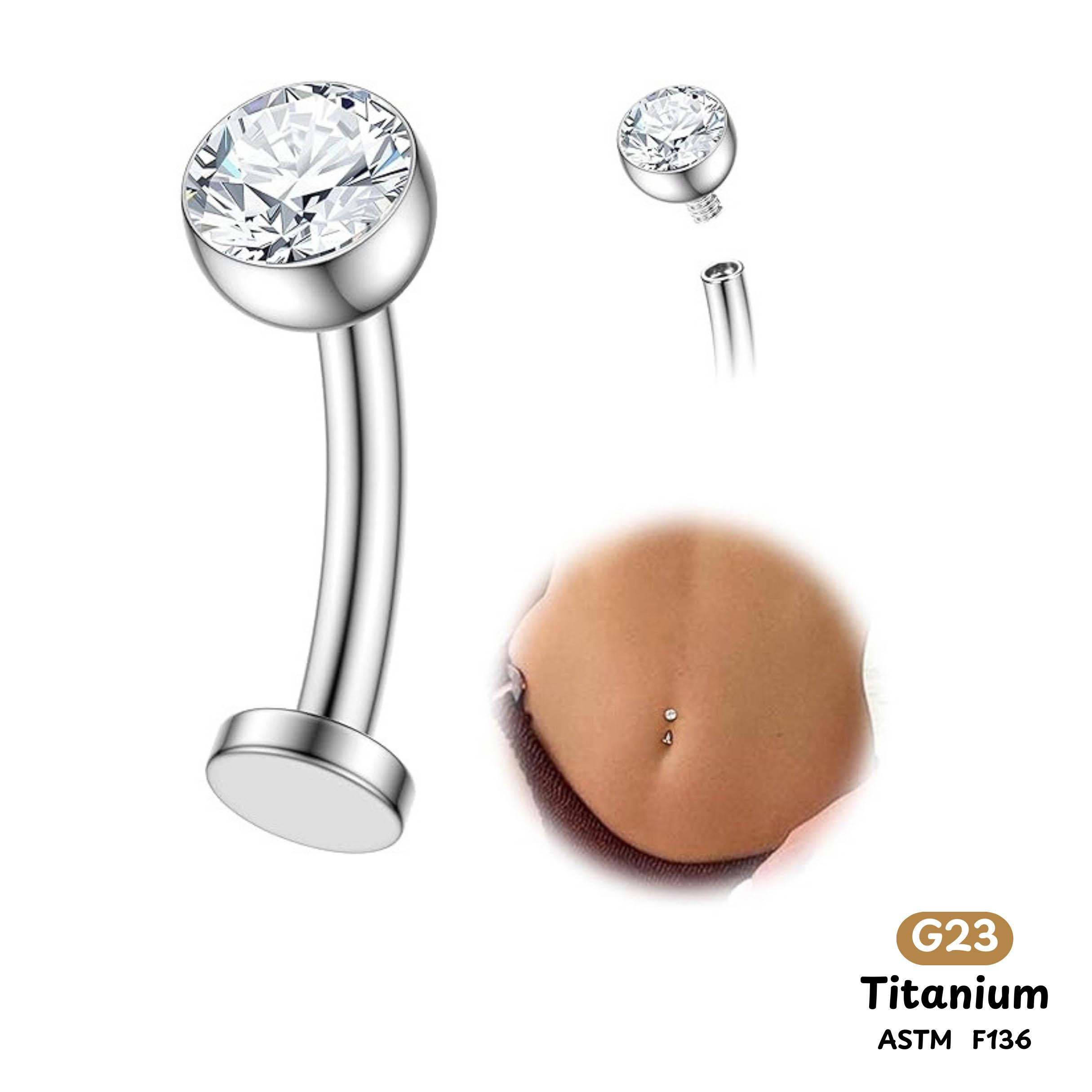 Khuyên Rốn Titanium 0002