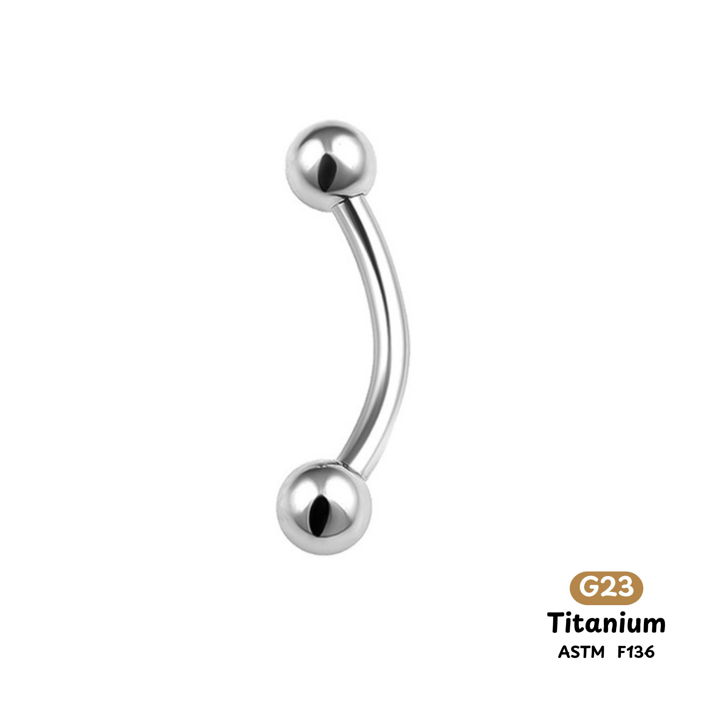 Khuyên Chân Mày Titanium 001