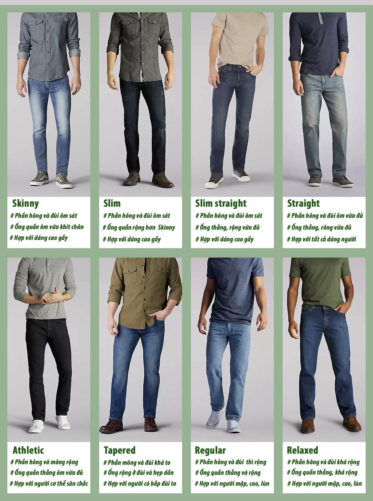 Tips hay để chọn quần jean nam dành cho người mập | JONATHAN
