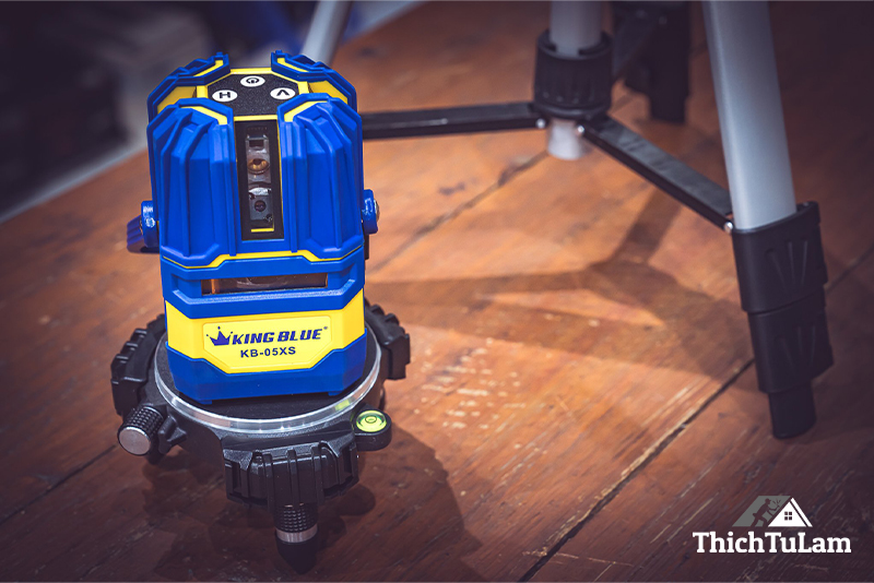 Đánh giá Máy cân mực laser 5 tia xanh chống nước chống rơi vỡ Kingblue KB-05XS