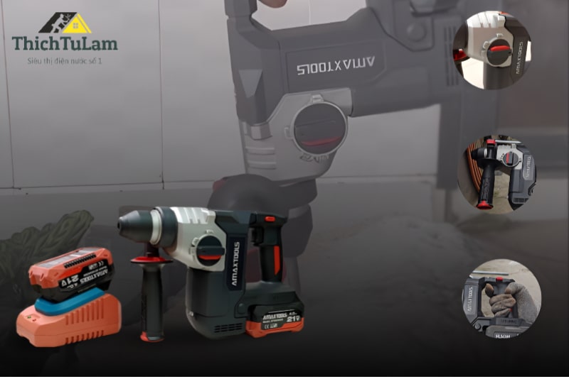 Đánh giá máy khoan bê tông pin Amaxtools