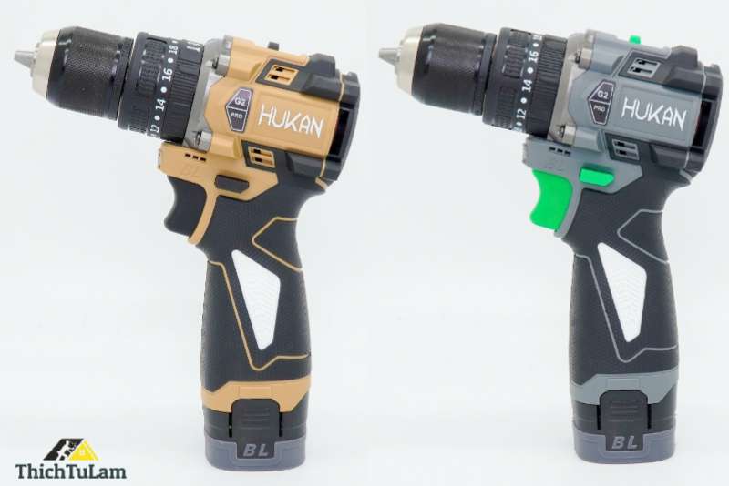 Đánh giá Máy khoan pin 16V Hukan: G2X-Q2 và G2C-Q2