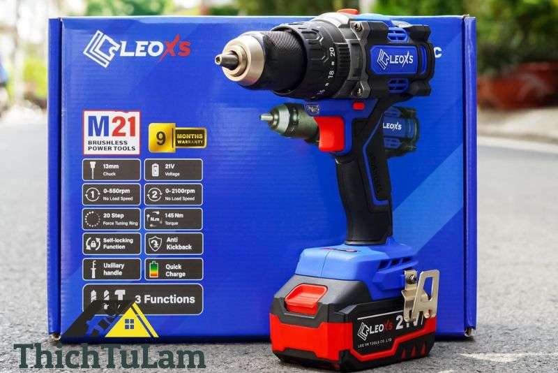 Đánh Giá Máy Khoan Pin LEO: Sức Mạnh Vượt Trội Với Lực Siết 145N.m