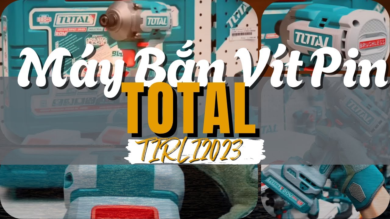 Máy Bắn Vít Pin Total TIRLI2023 20V 230Nm Không Chổi Than - Hiệu Suất Vượt Trội Cho Thợ Mộc & Sửa Chữa