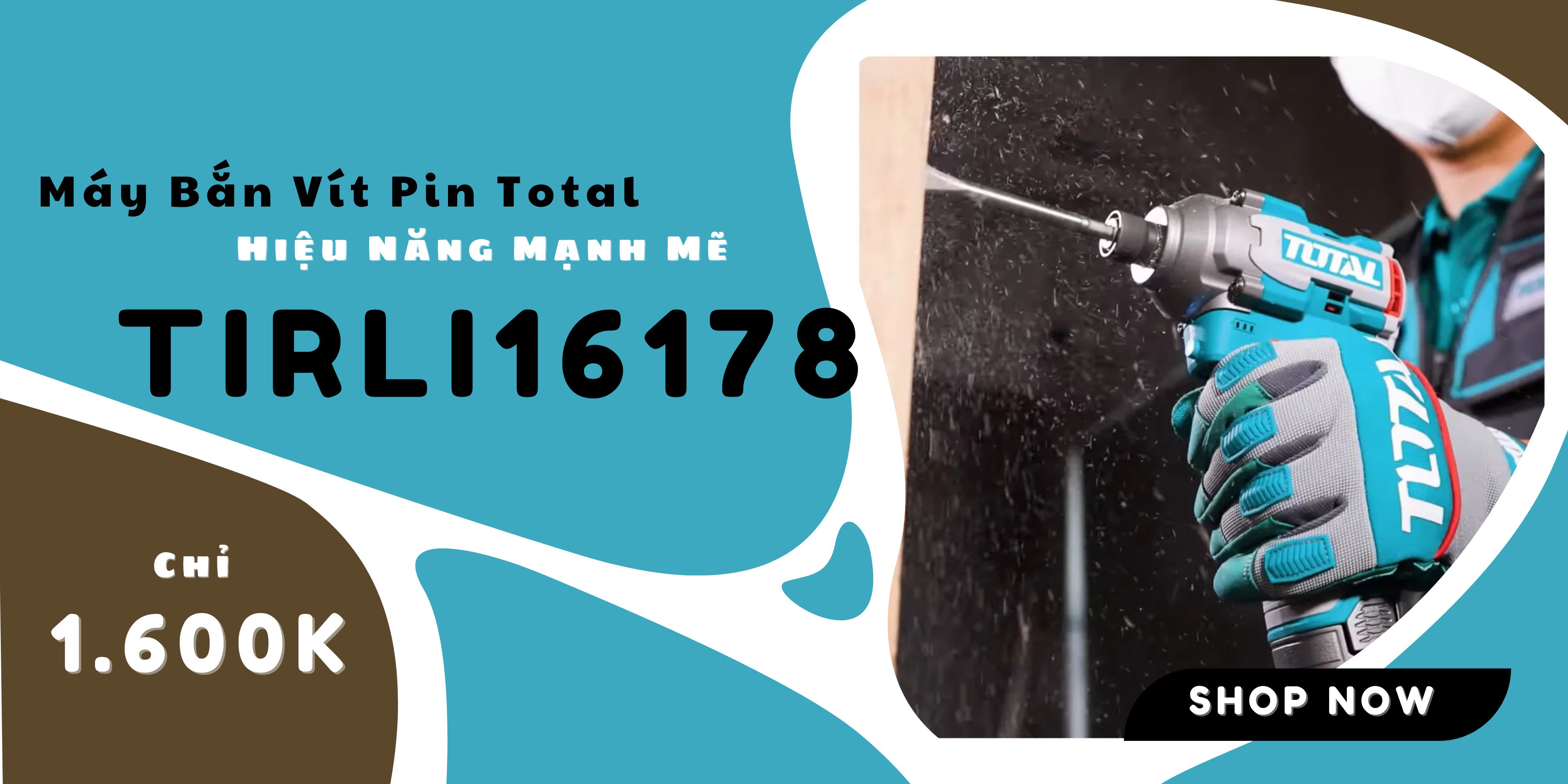 Máy Bắn Vít Pin Total TIRLI16178 16V - Hiệu Năng Mạnh Mẽ Giá Chỉ 1.6 Triệu