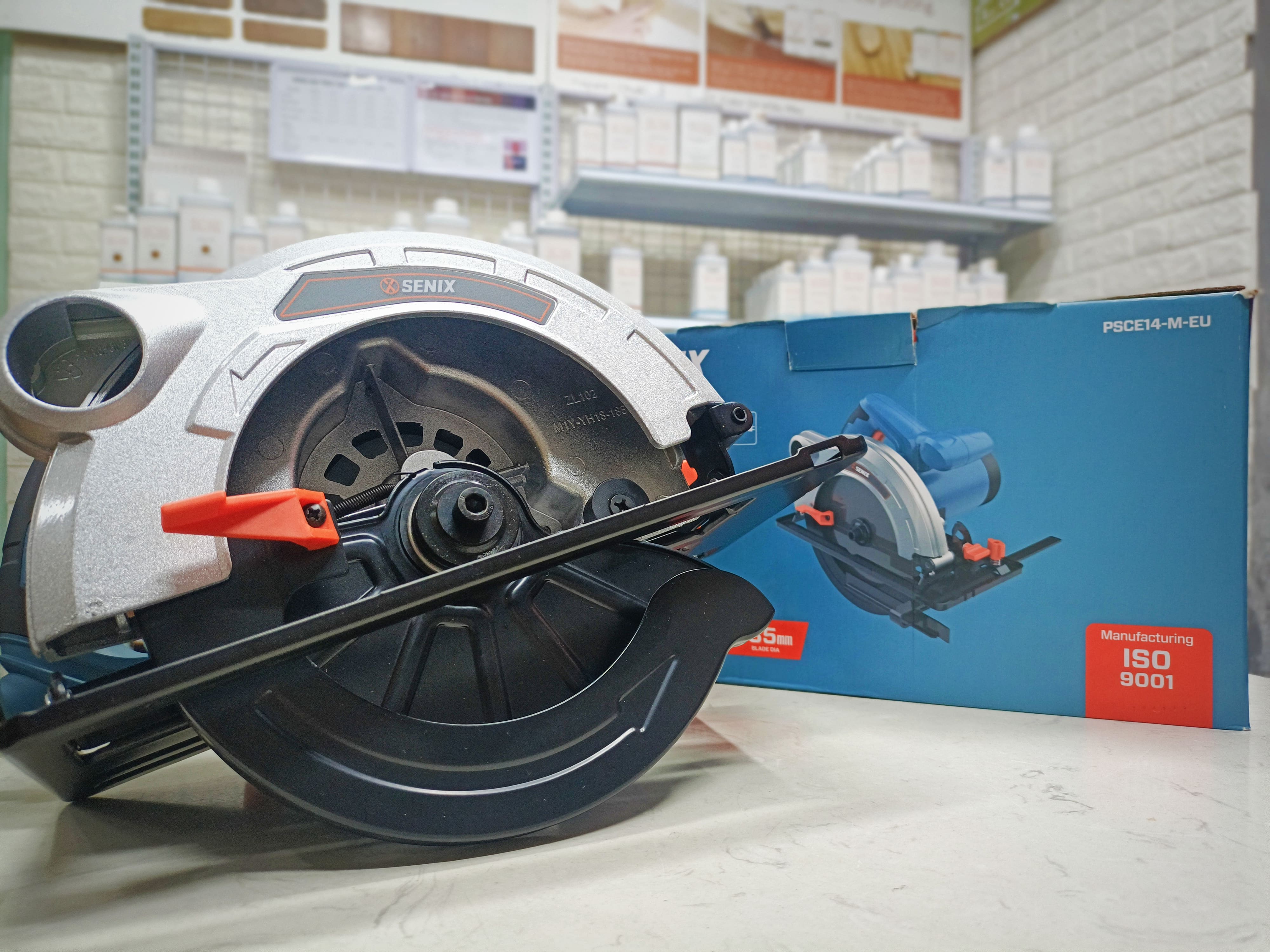 Máy cưa đĩa 185mm, công suất 1400W Senix PSCE14-M-EU