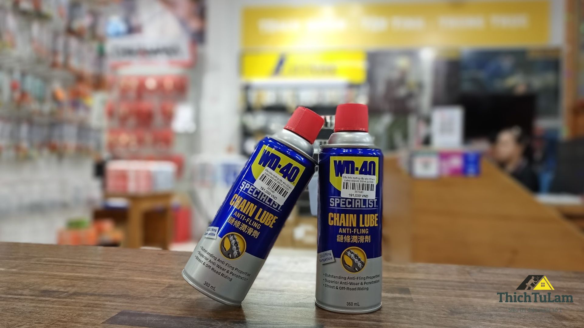 Dung dịch bảo dưỡng sên xích 360ml (Chain Lube) WD-40 351020