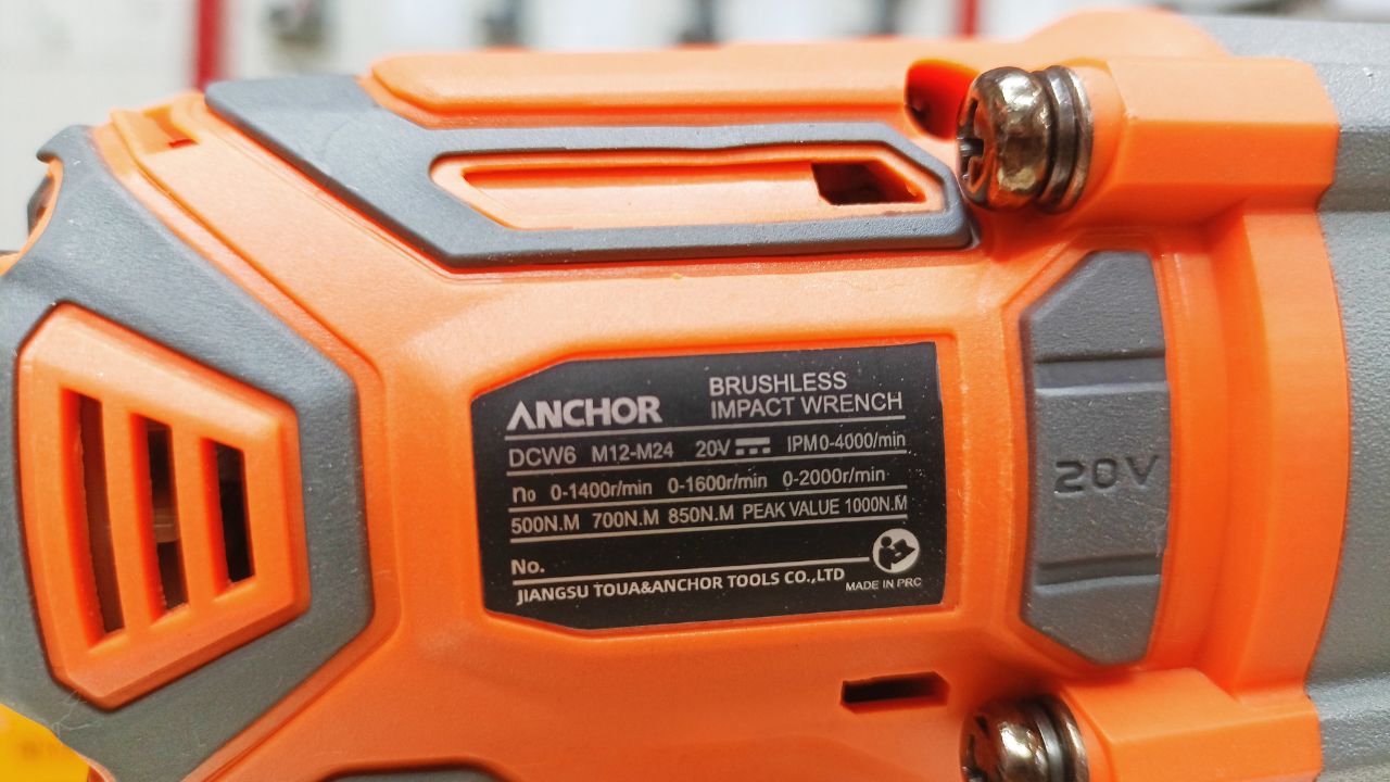 Máy bắn bu lông dùng pin  20V 1000N.m Anchor M20-DCW6 (pin phổ thông)