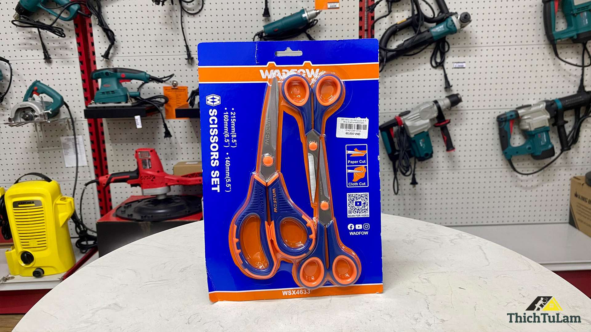 Bộ 3 kéo văn phòng gia đình Mini Wadfow WSX4633