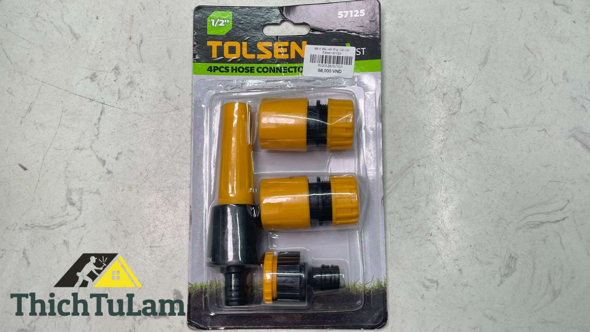 Bộ 4 đầu nối ống 1/2" Tolsen 57125