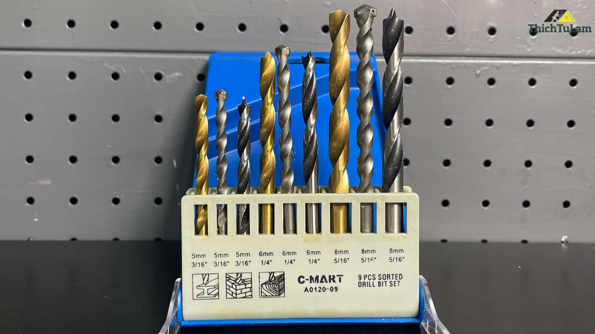 Bộ 9PCS mũi khoan đa năng Cmart  A0120-09