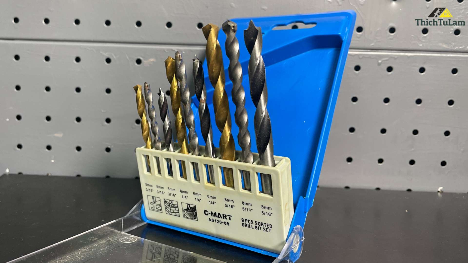 Bộ 9PCS mũi khoan đa năng Cmart  A0120-09