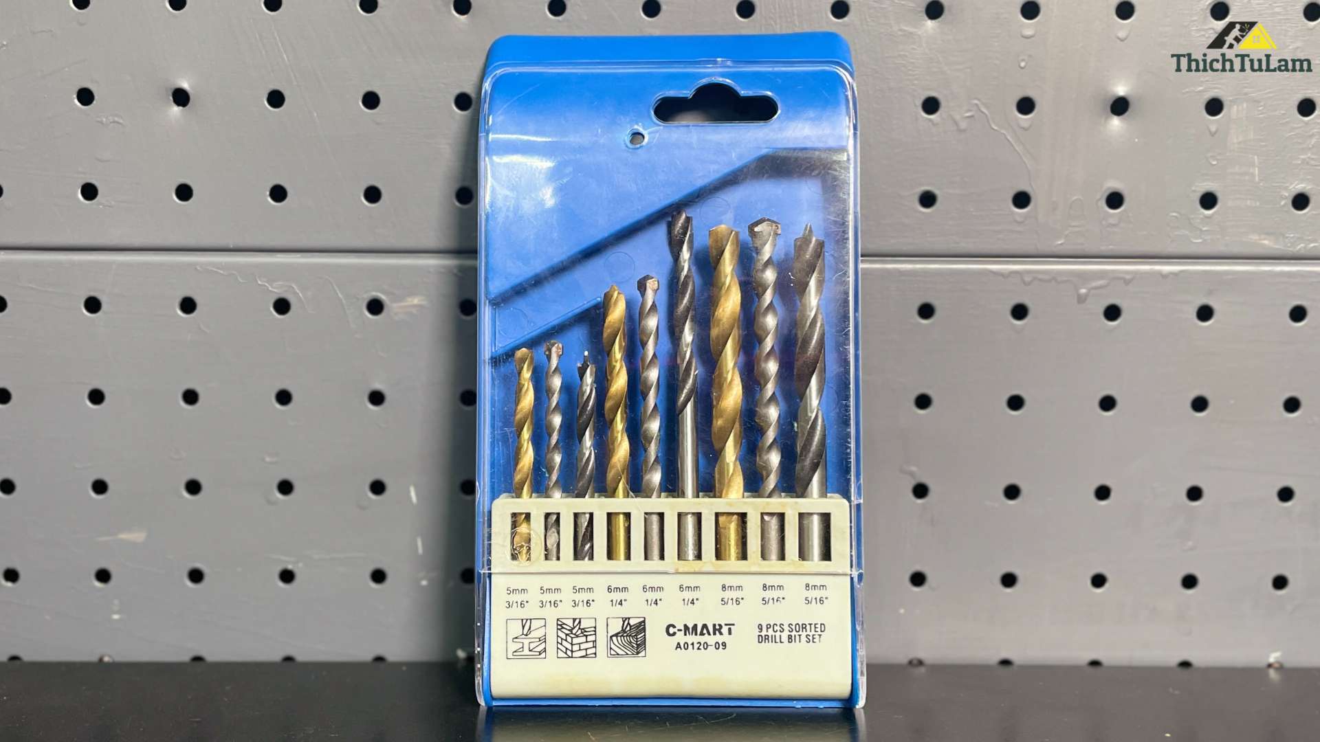 Bộ 9PCS mũi khoan đa năng Cmart  A0120-09
